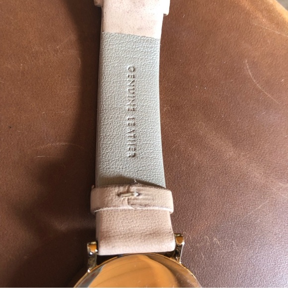 Kate Spade New York Metro Quartz watch tan leather strap MOP Face main image 8